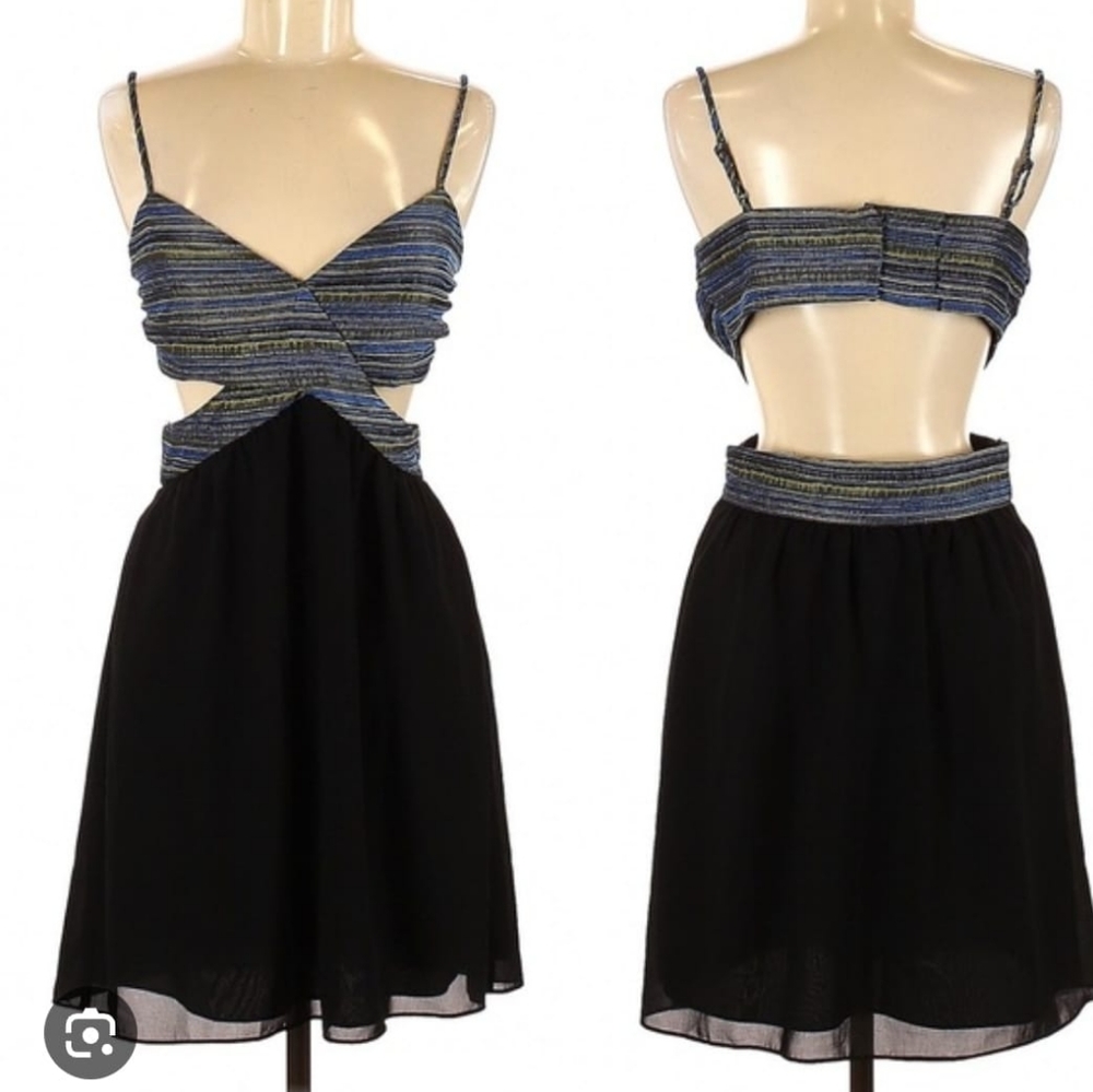 BCBGeneration Women’s Size 2 Cobalt Blue Stripe Dress